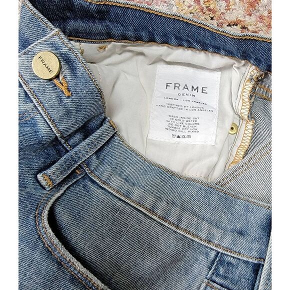Frame Le Cutoff Denim Shorts 26 - Picture 7 of 9